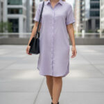Frezi Cotton Linen Shirt Dress